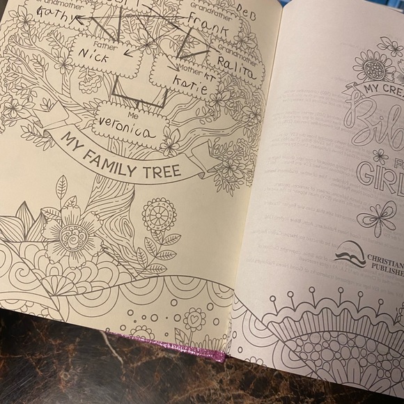 My Creative Bible for Girls, Journaling Bible - ESV - Purple Glitter Hardcover - Picture 11 of 16